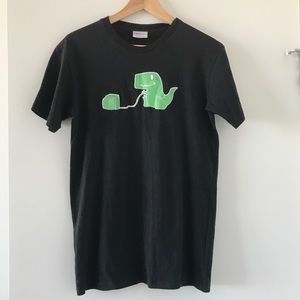 Men’s Dinosaur Print Cotton T-Shirt - Small